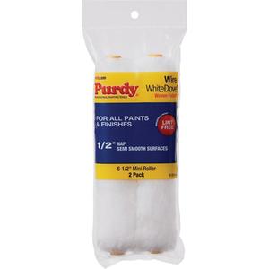 White Dove Mini Paint Roller Cover - 165 mm (6-1/2"), 12.7 mm (1/2")
