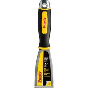 Premium Stiff Putty Knife - Stainless Steel, 2", Plastic