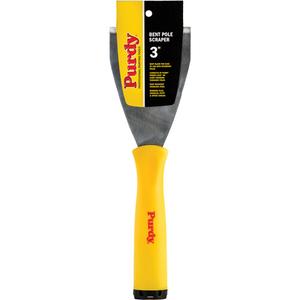 Contractor Bent Pole Scraper - Stainless Steel, 3", Plastic