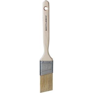 Master Angle Sash Paint Brush - 1-1/2", Wood, White China, 1/2", 2-7/16", Oil Paints & Stains, Stainless Steel, Long Sash, Sanded
