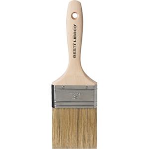 Master Trim & Wall Paint Brush - 3", Wood, White China, 5/8", 3-3/16", Oil Paints & Stains, Stainless Steel, Beavertail, Sanded