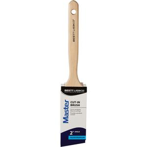 Master Angle Cut-In Paint Brush - 2", Wood, Poly/Nylon, All Paints, 11-3/4"