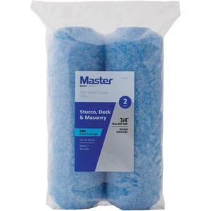 Master Standard Stucco, Decks & Masonry Paint Roller Covers - 240 mm (9-1/2"), 19 mm (3/4"), All Paints & Stains, Knit Nylon/Polyester, Plastic, 1-1/2"
