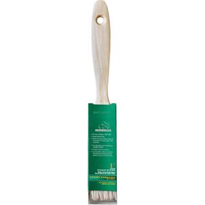 One Coat™ Trim & Wall Paint Brush - 1", Wood, White China, 7/16", 2-1/8", Stain & Varnish, Antique Brass, Beavertail, Sanded