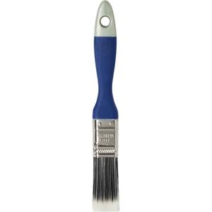 Quick Solutions™ Trim Paint Brush - 1", Plastic, Polyester, All Paints, Rubberized Comfort Grip