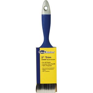 Quick Solutions™ Trim Paint Brush - 2", Plastic, Polyester, All Paints, Rubberized Comfort Grip