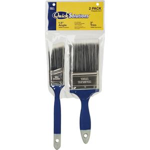 Quick Solutions™ Paint Brush Set - 2, All Paints, Rubberized