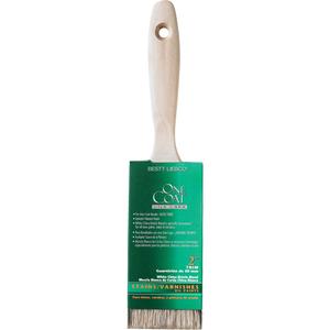 One Coat™ Trim & Wall Paint Brush - 2", Wood, White China, 9/16", 2-1/2", Stain & Varnish, Antique Brass, Beavertail, Sanded