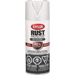 Rust Protector® Rust Preventative Enamel - Aerosol Can, White, 16 oz., 12 oz., Semi-Gloss, White, Black, Clear, White