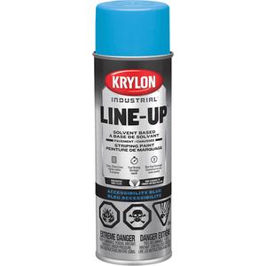 Industrial Line-Up Striping Spray Paint - Aerosol Can, Blue, Accessibility Blue, Highway White, Highway Yellow, Athletic White, 20 oz., 18 oz.