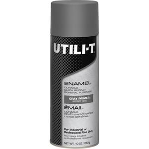 UTILI-T™ General Purpose Enamel Spray Paint - Aerosol Can, Grey, 10 oz./283 g, 10 oz./283 g, Grey Primer