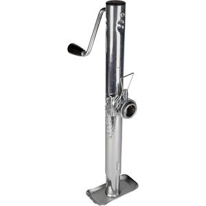 Trailer Weld-On Jack - 2 tons, 15", Without Wheel, Top Wind, Steel, 7.5" x 3.9", 2.25"