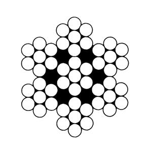 Aircraft Cables - 1700 lbs. (0.85 tons), 100' (30.48 m), 1/8", 7 x 7, Galvanized