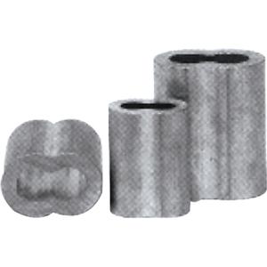 Aluminum Oval Sleeves - 1/16"