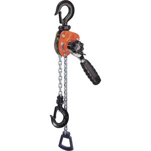 Series 602 Mini Ratchet Lever Hoist - 550 lbs. (0.275 tons), 10', Steel