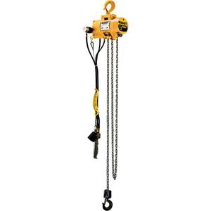 Budgit® Air Chain Hoists - 1500 lbs. (0.75 tons), 10', Steel, 29 FPM, 52