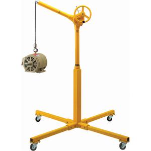 Tall Industrial Lifting Device with Mobile Base - 500 lbs. (0.25 tons), Steel, 500 lbs., 70"