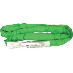 Round Slings - Green, 2", 4', 6000 lbs., 4800 lbs., 12000 lbs., 194 °F, Single, Endless, Type 5