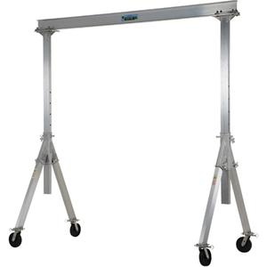 Adjustable Aluminum Gantry Crane - 6000 lbs. (3 tons), 10', 12.2', 11.1'/11', Aluminum, 10", 4 2/3", 122 - 146"
