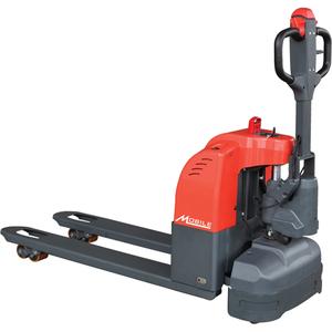 EFET33N Self-Propelled Electric Pallet Truck - 45", 21.25", 3300 lbs., Steel, 6-1/3", 7.6", 3.1", 61.2", 2 x 12V/64Ah, 3" x 3.7"