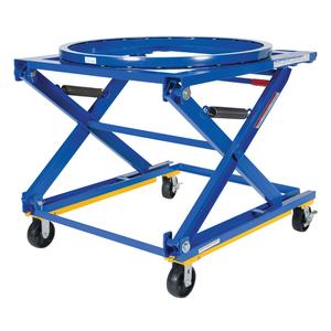 Adjustable Pallet Stand - Mobile - 42-1/2" L x 40" W, 1500 lbs., 44.9", 19-1/16", Steel, 40.5" W x 48-13/16" L x 19-1/16" H