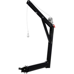 Hitch Mounted Truck Jib Crane - 600 lbs. (0.3 tons), 84-5/8", 84-5/8", Steel, 47-1/2", 19-13/16"W x 43-5/16"L x 74-5/16H