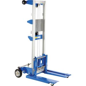 Fork Lift Stacker - 400 lbs., 98", 1.25", Hand Winch, 120", 21.25", 43-7/8"L x 42-1/2"W x 67-5/16"H