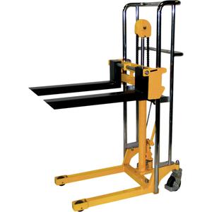Hydraulic Fork Lift Stacker - VL47 - 880 lbs., 47", 3.5", Foot Pump
