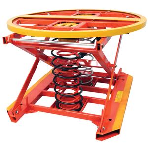 Spring Operated Pallet Positioner and Leveler - 43-1/2" L x 43-1/2" W, 4500 lbs., 29", 9.25", Steel