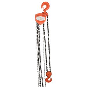 Chain Hoist - 1000 lbs. (0.5 tons), 15', Alloy Steel, 6" x 18", 5" x 25", Grade 80