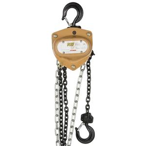 Heavy-Duty Gold Series Chain Hoist - 1000 lbs. (0.5 tons), 10', Alloy Steel, Grade 80