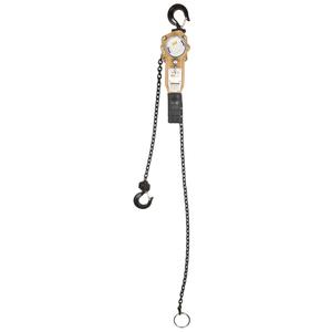 Heavy Duty Gold Series Lever Chain Hoist - 1000 lbs. (0.5 tons), 10', Alloy Steel, 80, 5 x 15