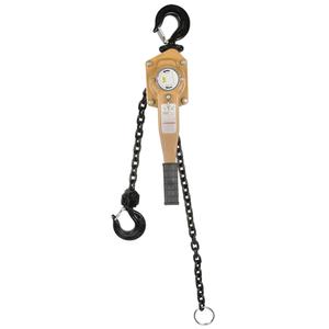 Heavy Duty Gold Series Lever Chain Hoist - 12000 lbs. (6 tons), 10', Alloy Steel, Grade 80, 10" x 30"
