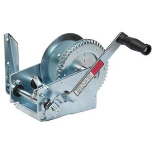 Trailer Hand Winch - 2500 lbs. (1133 kg), 5 : 1 & 12 : 1, 11", Two Speed, 5:1 & 12:1