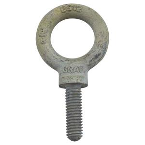 Eye Bolt - 17000 lbs. (8.5 tons), Uncoated Natural Finish, 4-1/16", 2-3/4", With Shoulder, Fully Threaded, 2", 4-1/16", 1-1/8" - 7", 7-21/32" L x 4-5/32" W x 2-3/16" H