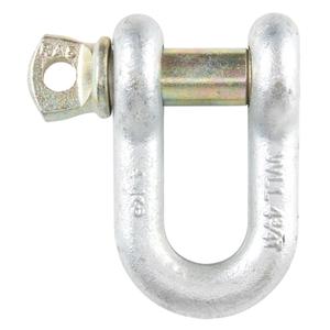 Screw Pin Chain Shackle - 1-1/4", 24000 lbs. 12 tons), Screw Pin, Hot Dip Galvanized, 1-3/8"