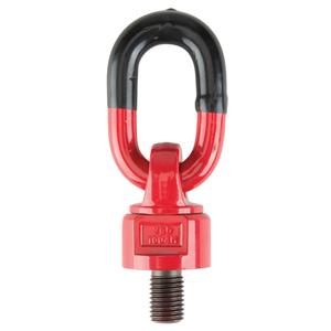 Lifting Swivel Hoist Rings - M10, 18 mm, 1800 lbs. (0.9 tons), Plastic Coating, Alloy Steel, 900 lbs. (0.45 tons)
