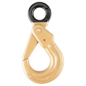 Self Locking Hook - Eye Sling Hook w/Locking Latch, 1/2", 15000 lbs. (7.5 tons), Alloy Steel, Grade 100