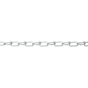 Tenso Lion Double Loop Chain - 155 lbs. (0.077 tons), 100' (3.05 m), Not Graded, #1, Low Carbon Steel, Zinc Plated