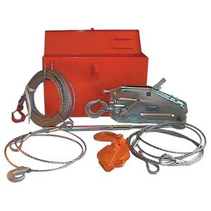 Tirfor® Wire Rope Hoist TU128 Rescue Kit - 4000  lbs. (2 tons), 7/16", 2.2"