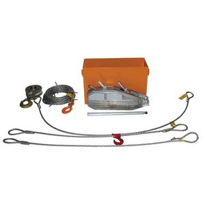 Tirfor® Wire Rope Hoist TU32 Rescue Kit - 8000  lbs. (4 tons), 5/8", 1.2"