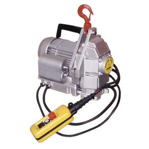 Minifor® Portable Electric Wire Rope Hoist TR10 - 220 lbs. (0.11 tons), 50 FPM, 1/4", 440 lbs., 25 FPM, 33'-200', 9.3 A