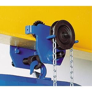 Corso® Geared Trolley - 4000 lbs. (2 tons), 2-3/5" - 8-2/3", Chain