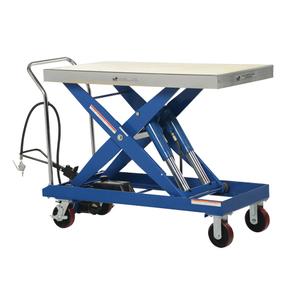 Pneumatic Hydraulic Scissor Lift Table - 47-1/2" L x 24" W, 2000 lbs., 39.5", 15", Steel, 400 lbs.