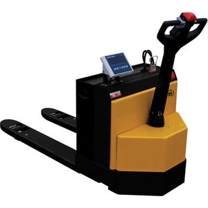 Fully Powered Electric Pallet Truck With  Scale - 48", 30.25", 4500 lbs., Steel, 27", 8.2", 3.2", 1116 lbs., Built-in scale