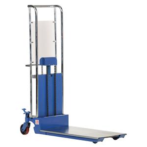 Hefti-Lift Load Stacker - 300 lbs., 23" W x 40" D, 4-1/2", 59", Foot Pump, 283 lbs., Steel