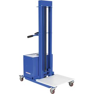 Quick Lift Stacker - 400 lbs., 24" W x 20" D, 6-1/2", 57", DC Powered, 574 lbs., Steel