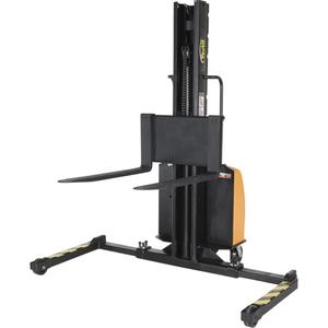 Narrow Mast Powered Lift Stacker - 1500 lbs., 63", 2", Electric, 630 lbs.