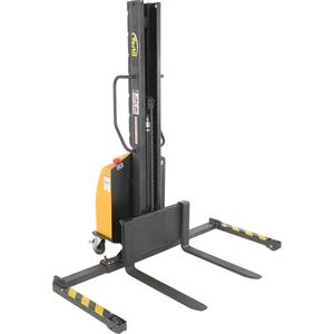 Narrow Mast Powered Lift Stacker - 1000 lbs., 63", 2", Electric, 610 lbs.