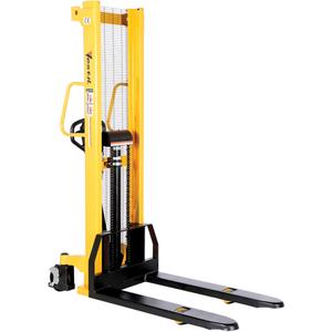 Manual Hydraulic Stacker - 2000 lbs., 63", 3.75", Hand Pump, 570 lbs.